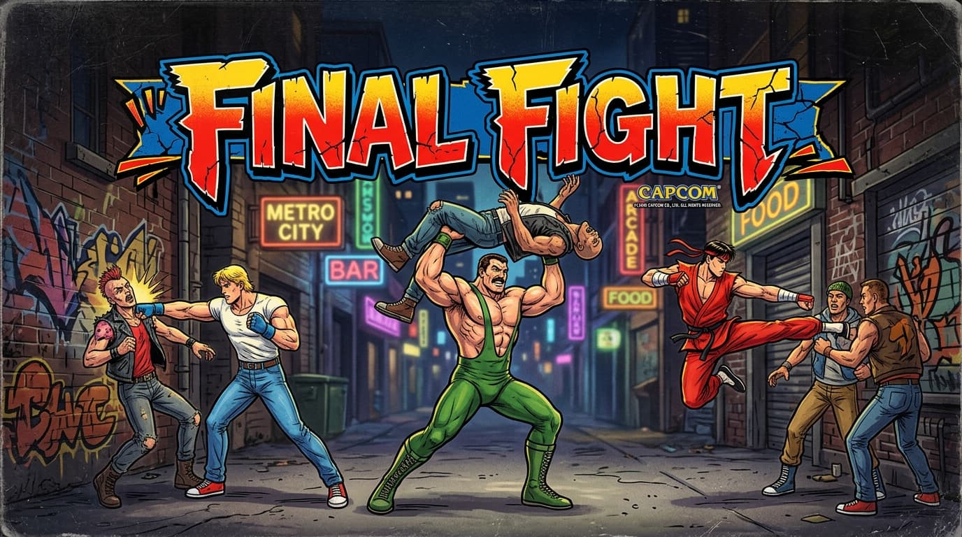 Final Fight arcade marquee