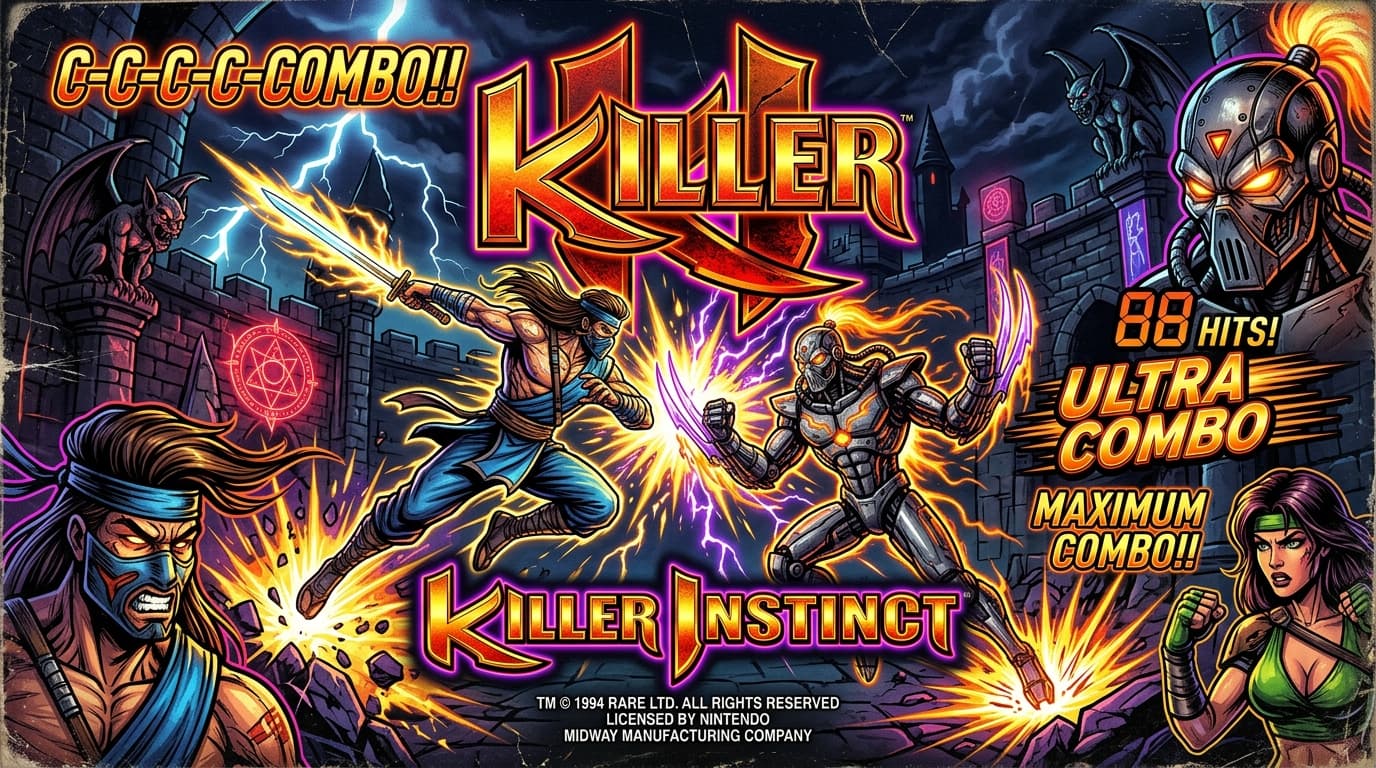 Killer Instinct arcade marquee