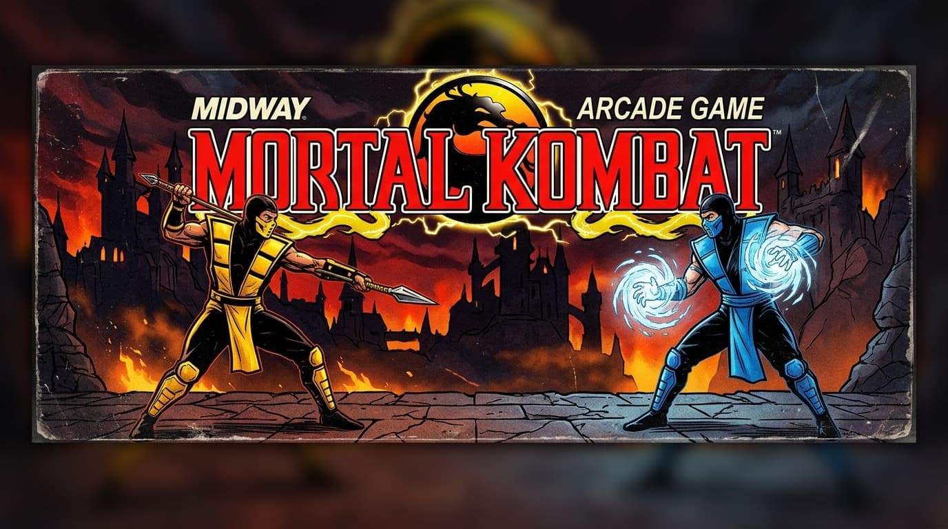 Mortal Kombat arcade marquee