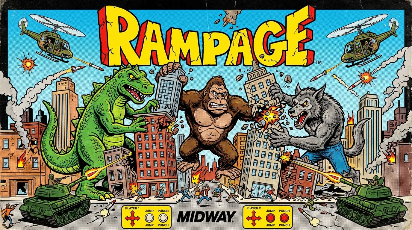 Rampage arcade marquee