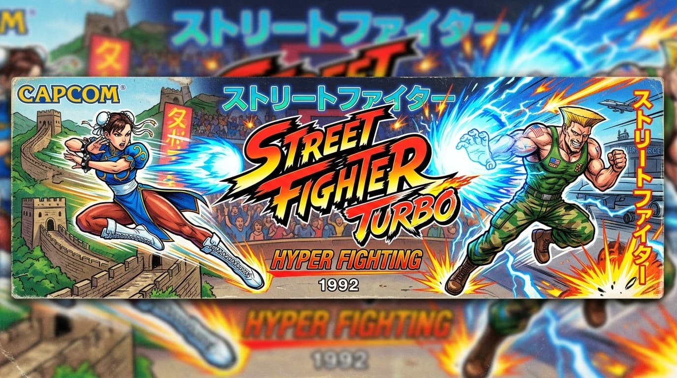 Street Fighter Turbo arcade marquee