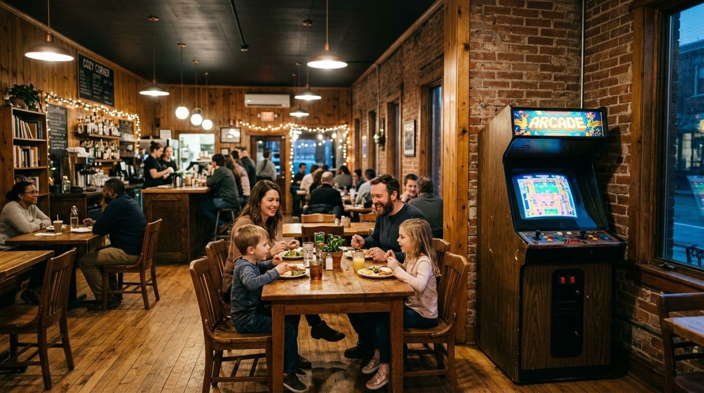 Arcade games at a business event