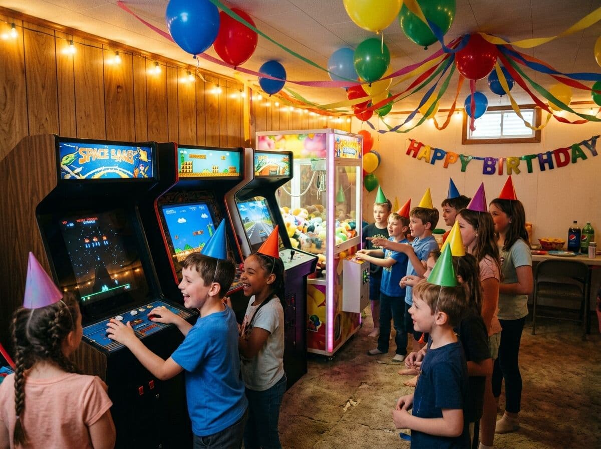 Arcade games for birthday parties — birthday arcade delivered