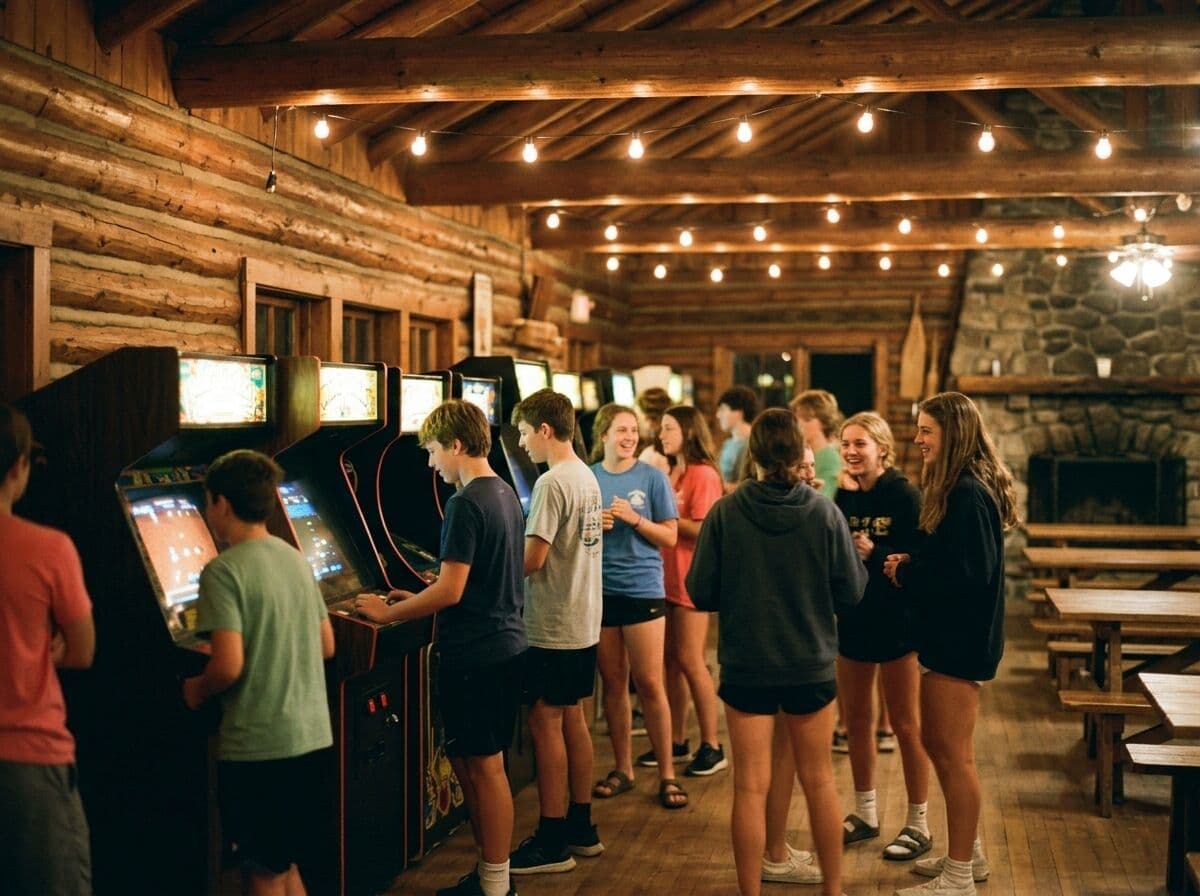 Arcade games for church youth camps — youth camp free time