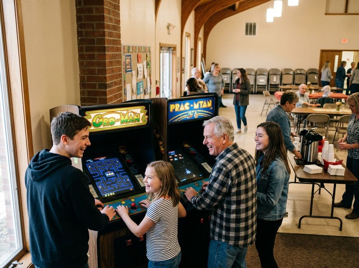 Arcade games for churches — fellowship hall arcade