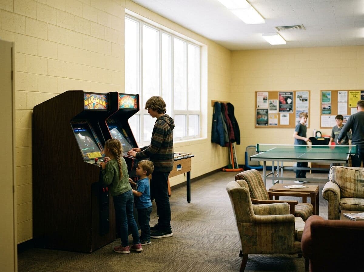 Arcade games for community centers — community game corner