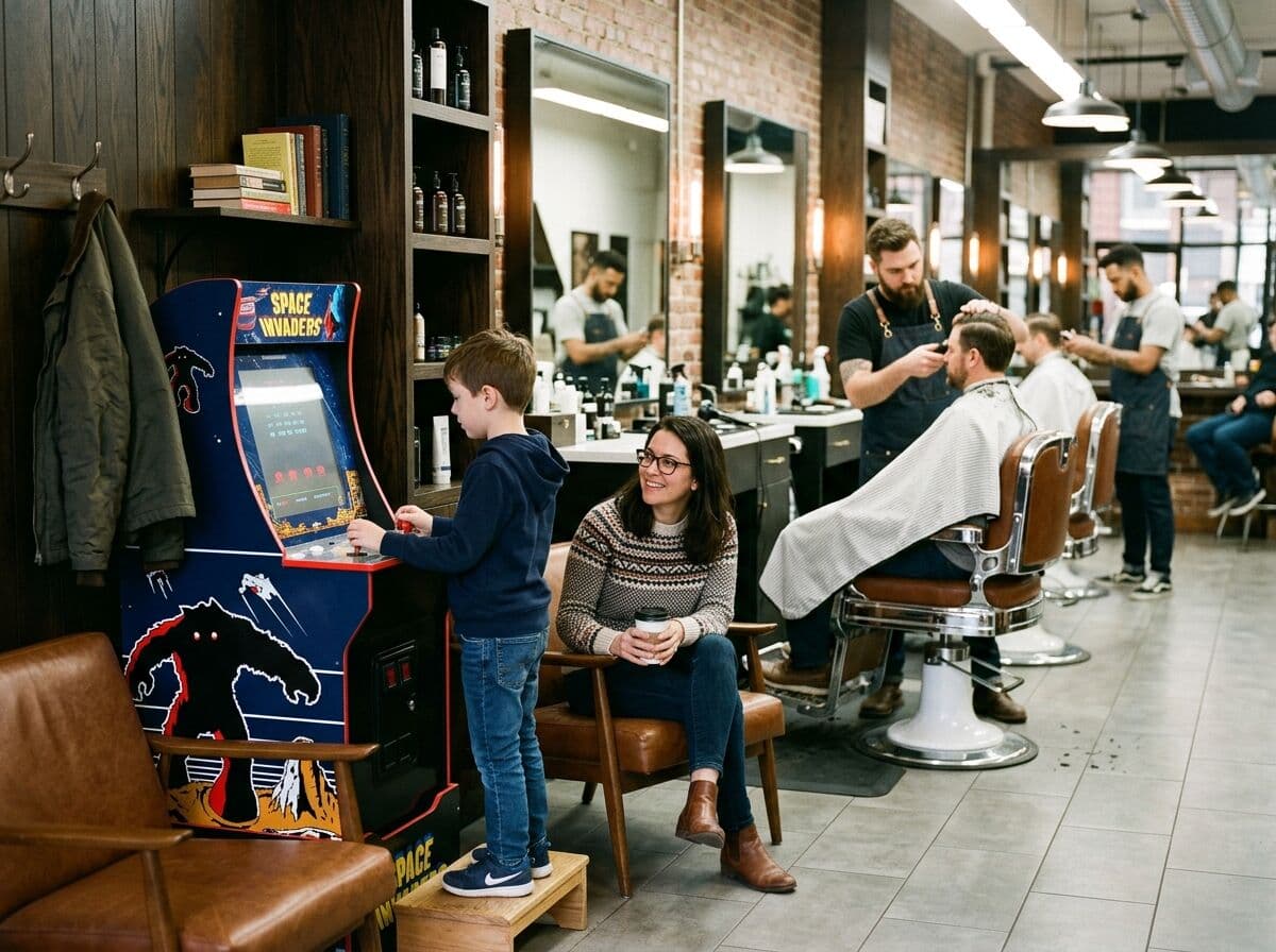 Arcade games for salons & barbershops — the wait chair upgrade