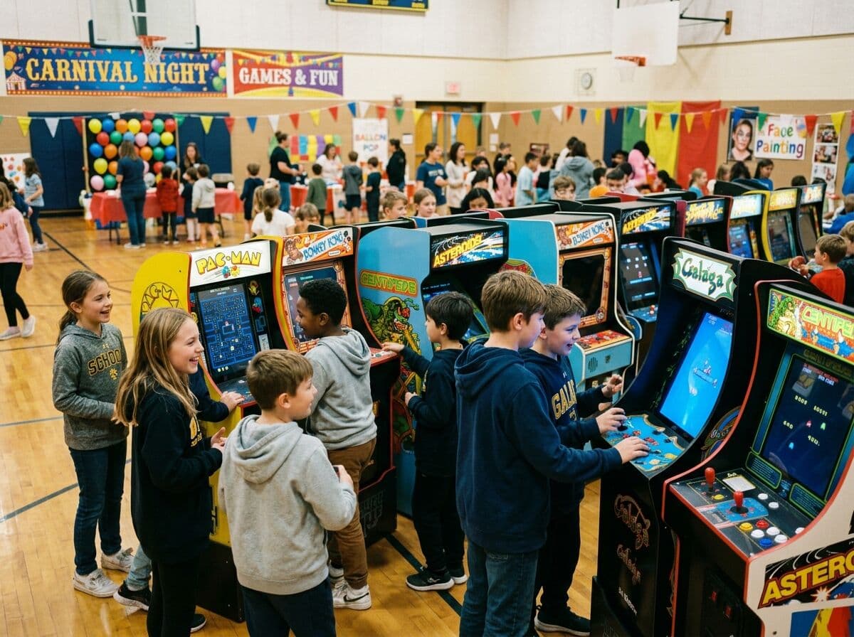Arcade games for schools — school carnival fun